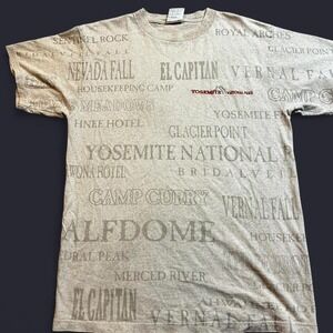 Vintage Yosemite‎ National Park all over print T-shirt size large